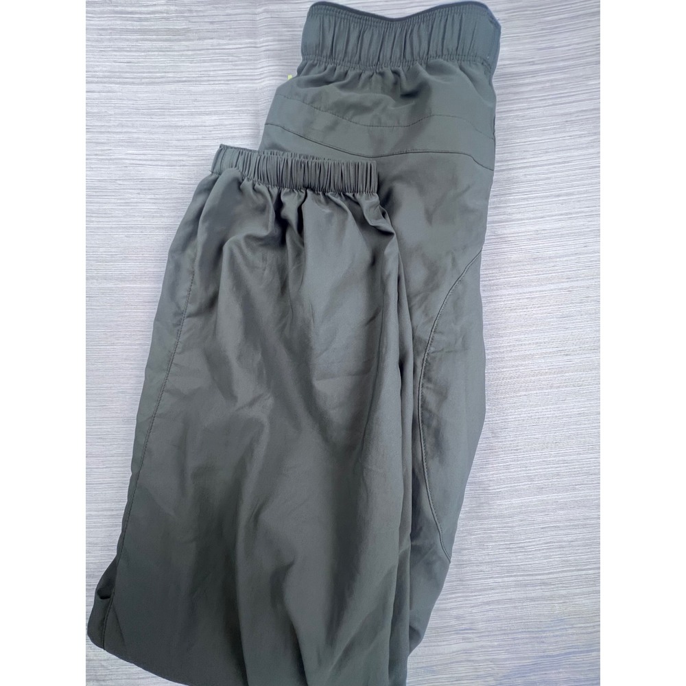 Paskho Men Dark Gray Technical Jogger Pants‎ Elastic Waist Travel Activewear 572
